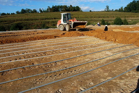 Installation of an area collector in Viechtach (Bertermann, 2012)