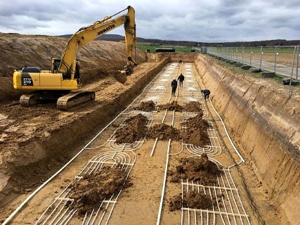 Installation of a collector system in bad Nauheim (Wagner, 2019)