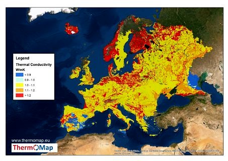 Illustration of the thermal conductivity (Thermomap.eu, 2020)