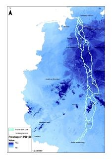 Distribution of the number of frost days (Bertermann et al., 2020)